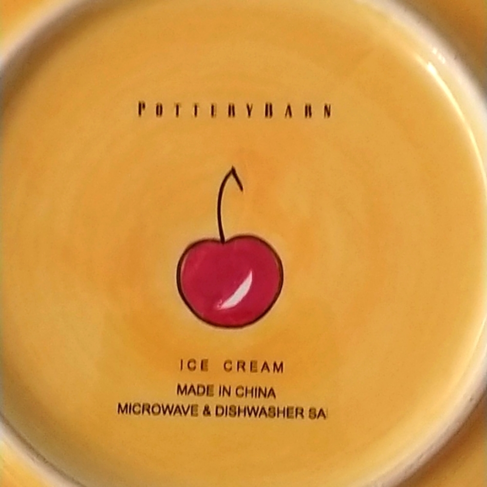 Pottery Barn Ice Cream Stoneware Dessert Plate - Picture 4 of 4